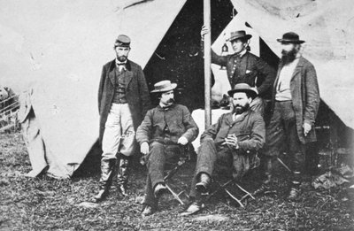 Allan Pinkerton à Antietam après la bataille, 1862 - Mathew B. Brady